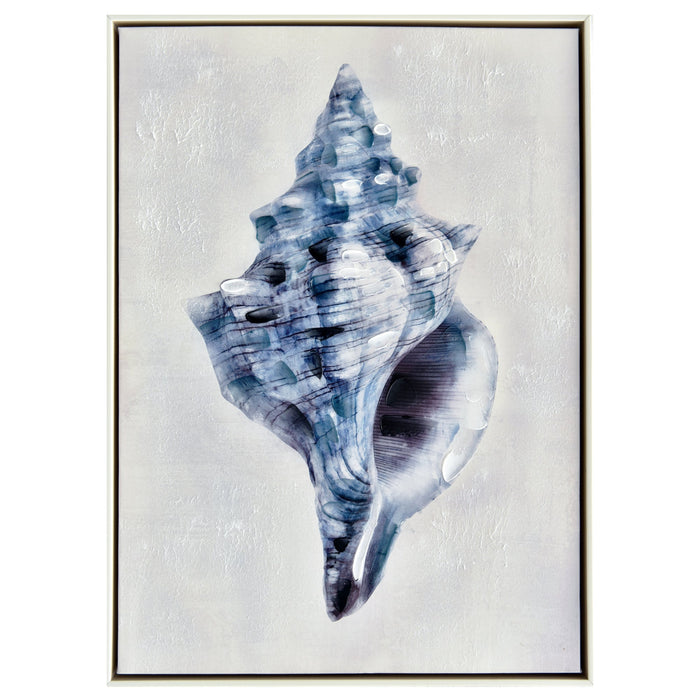 Blue Drill Shell Painting 13-12
