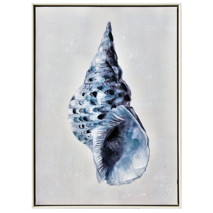 Blue Tulip Shell Painting 13-12