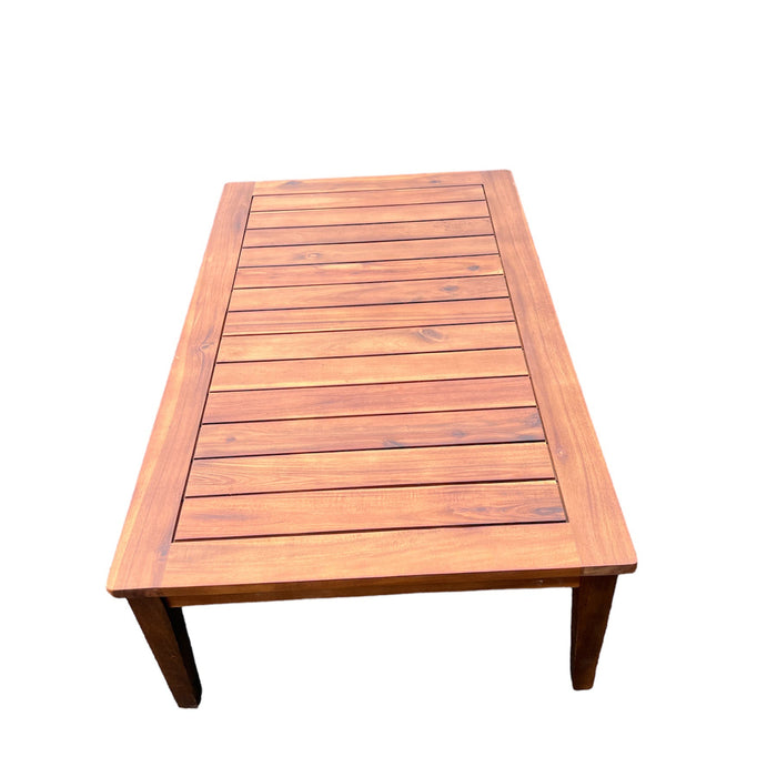 5 Seater Miranda Outdoor Timber Table Wicker Lounge Set