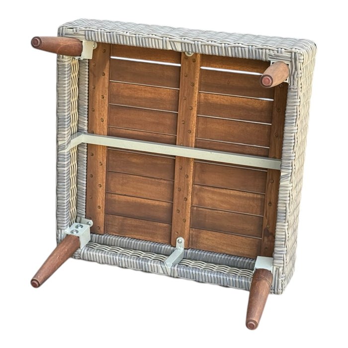 4 Seater Byron Timber Wicker with Coffee Table Lounge Set
