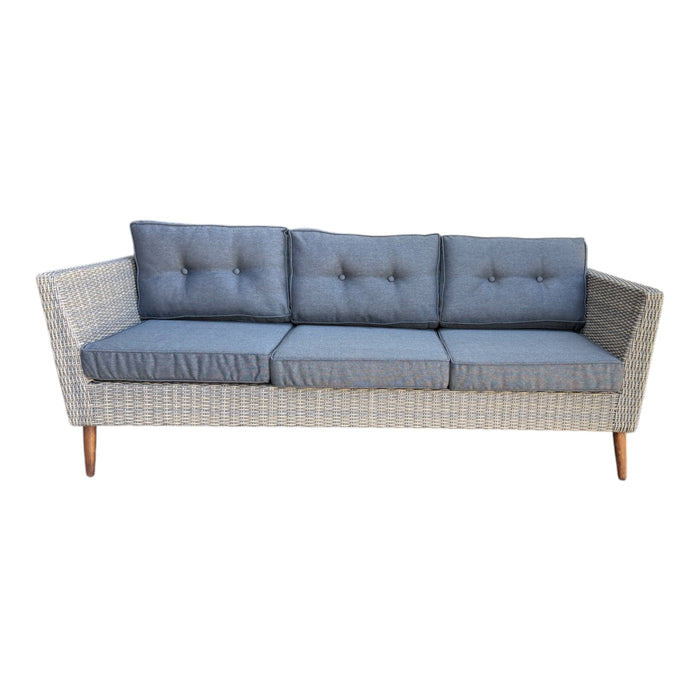 4 Seater Byron Timber Wicker with Coffee Table Lounge Set