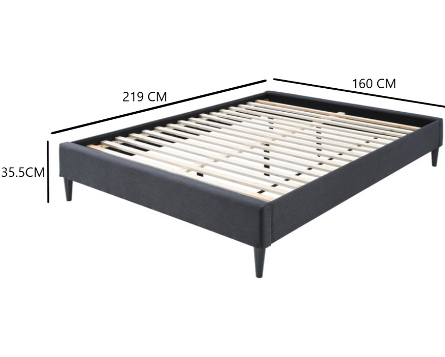 Alpine Queen Ensemble Bed Base - Grey