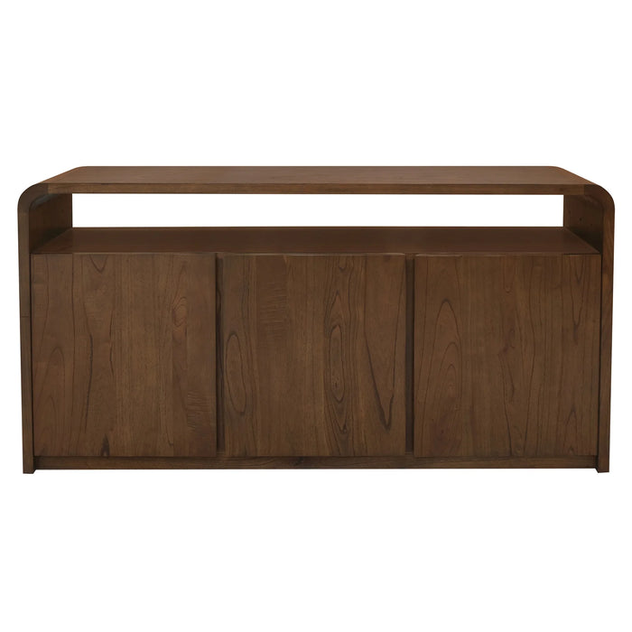 Gatsby 1.5m Solid Timber 3 Door Sideboard Buffet - Walnut
