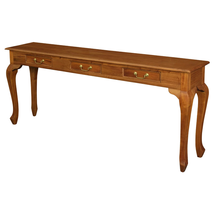 Queen Ann 1.8m Sofa Table - Light Pecan