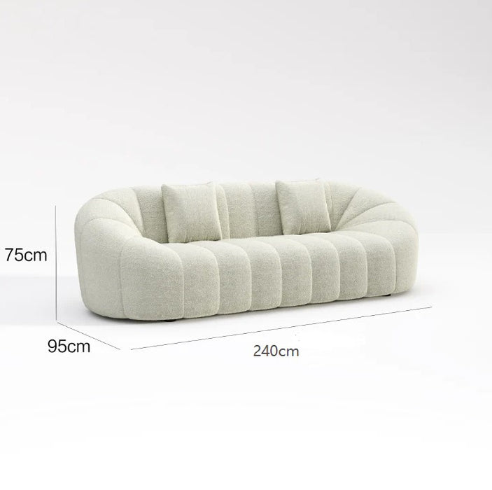 Pumpkin 3 Seater Lounge White