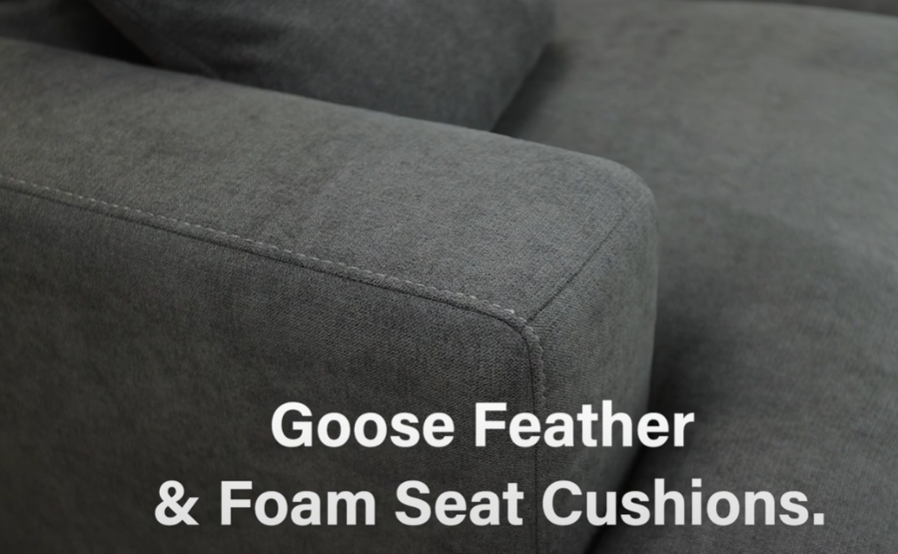 Harvard 5 Seater Corner Lounge - Dark Grey