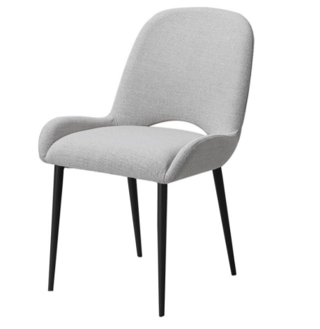 Taylor Light Grey Fabric Dining Chair