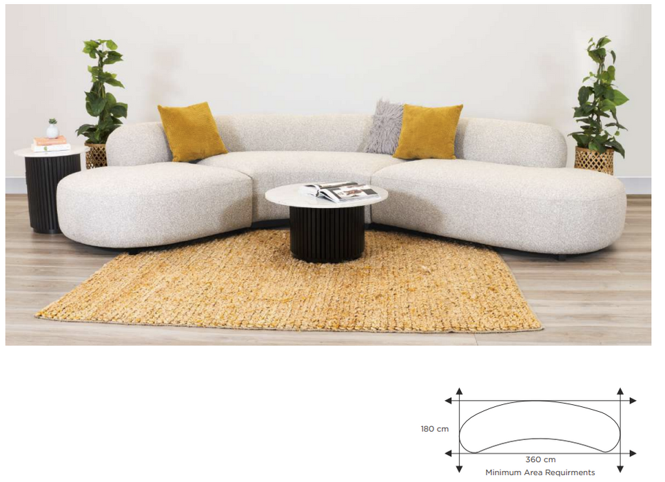 Daytona 3.6m Curved Lounge