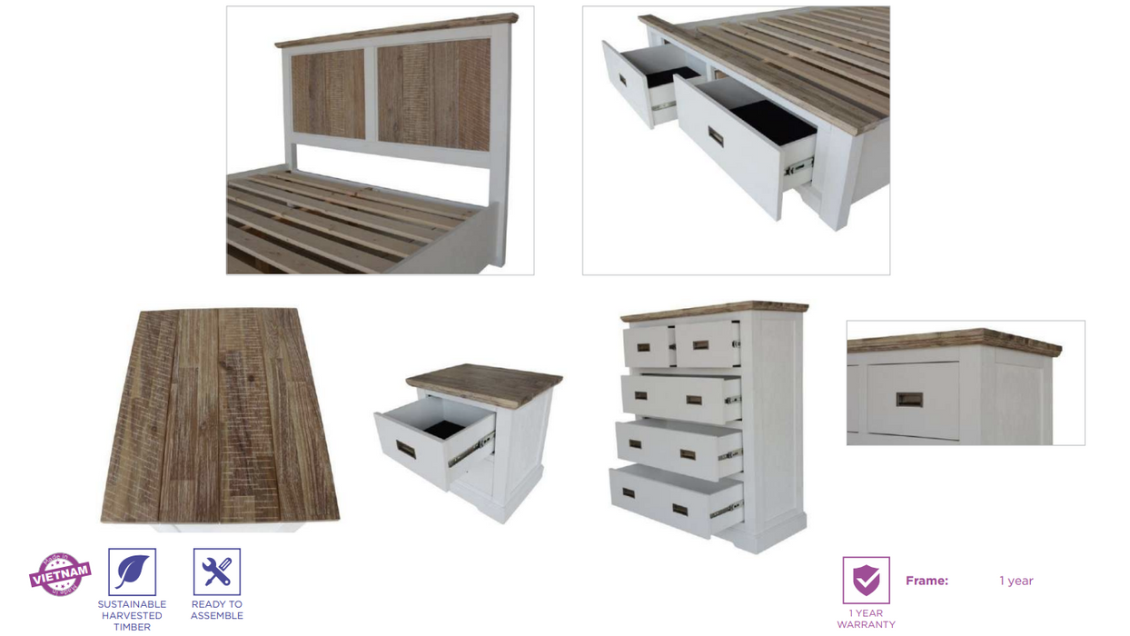 Folka 4 Piece Queen Bedroom Set