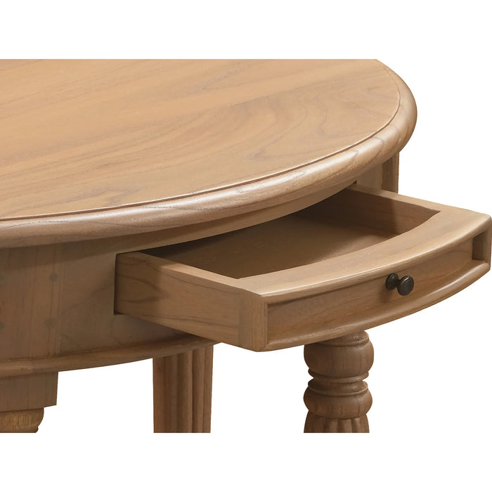 Nueva 83cm  Half Round Console Table - Natural
