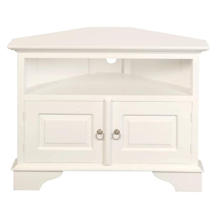 Tasmania 90cm Corner Tv stand - White