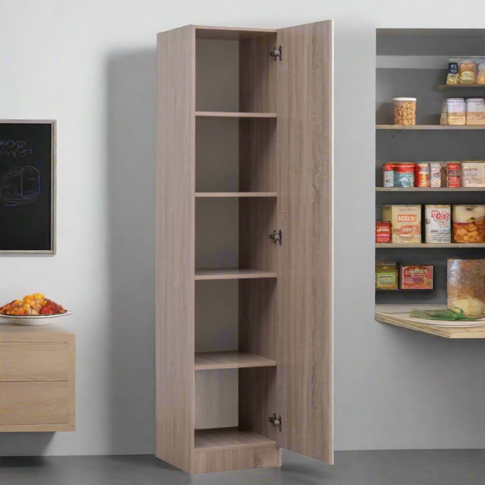 Biora Single Door Pantry 40cm oak