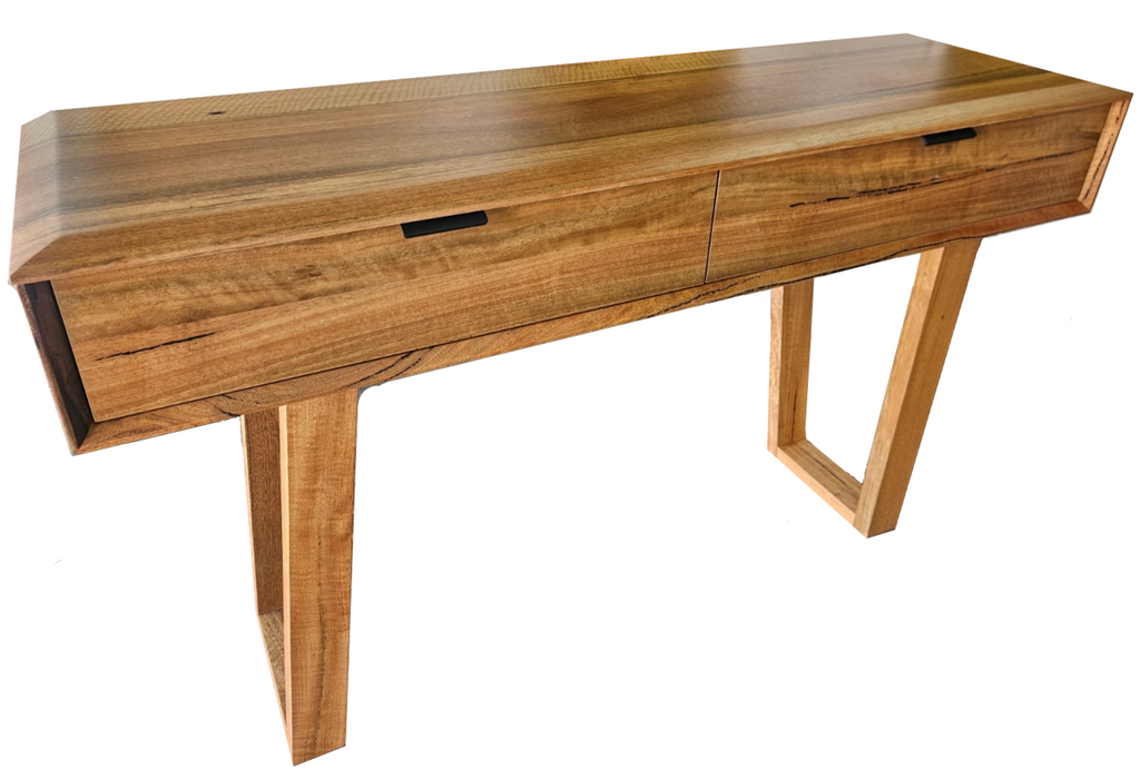 Galway 1.2m 2 Drawer Console Table - Marri Wood
