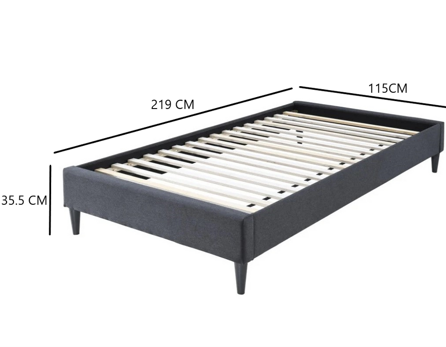 Alpine King Single Ensemble Bed Base - Grey