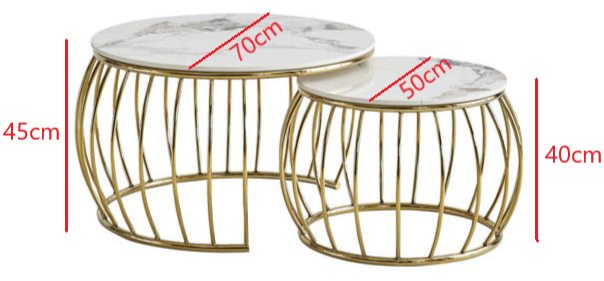 Glen Round Coffee Table Set of 2