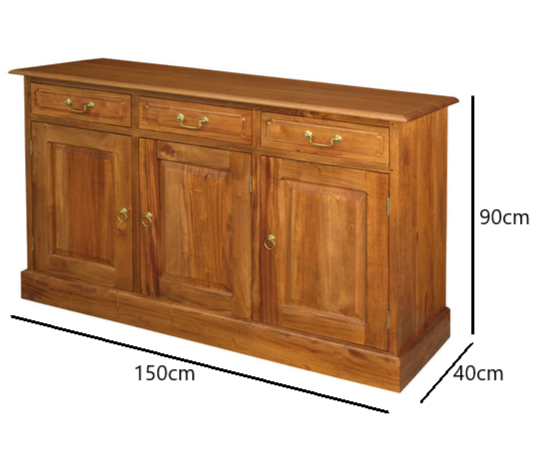 Tasmania 1.45m Sideboard Buffet - Light Pecan