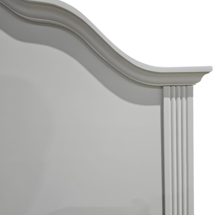Sonia White Timber Bed Frame - Options: Size