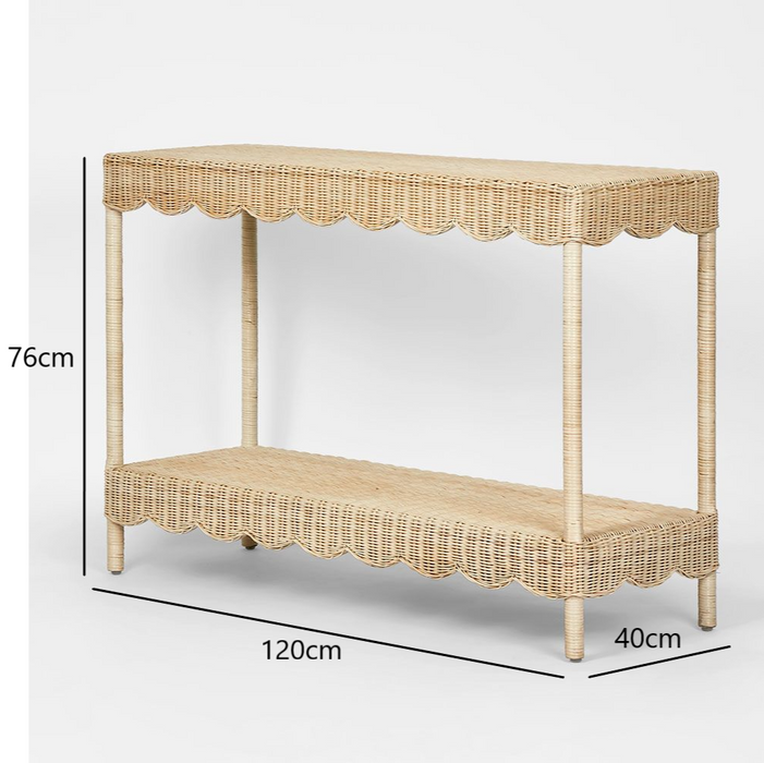 Belle 1.2m Rattan Hallway Console