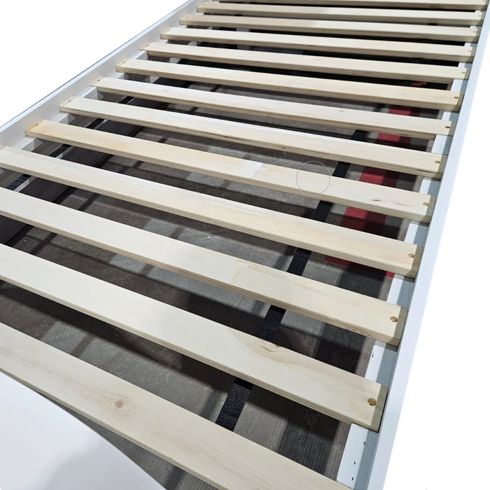 Sonia White Timber Bed Frame - Options: Size