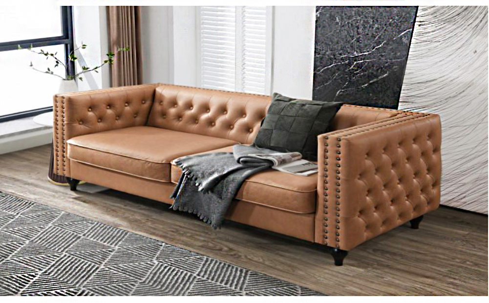 Mariva 3 Seater Sofa Set - Tan