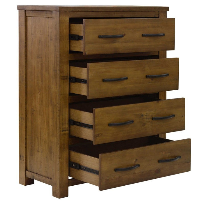 Augusta 4 Drawer Timber Tallboy