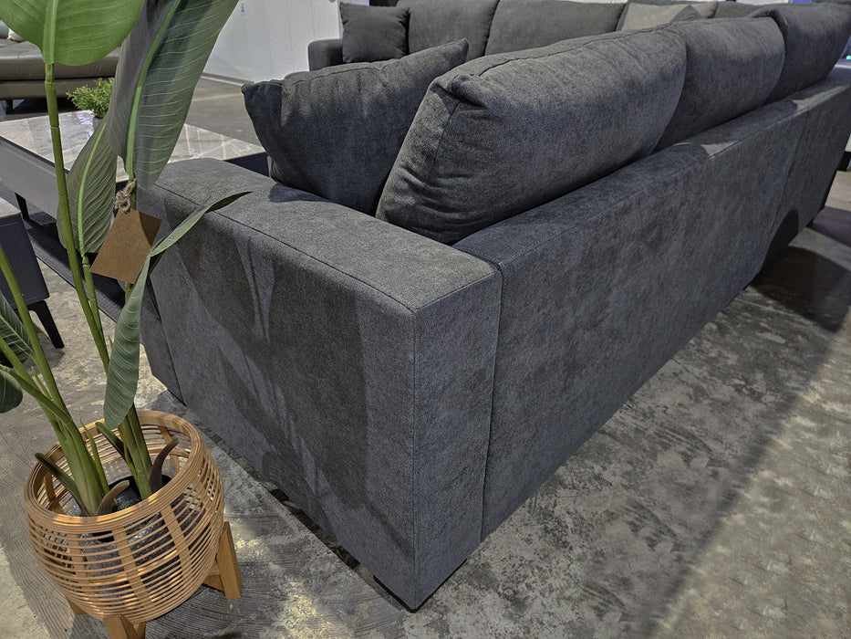 Harvard 5 Seater Corner Lounge - Dark Grey