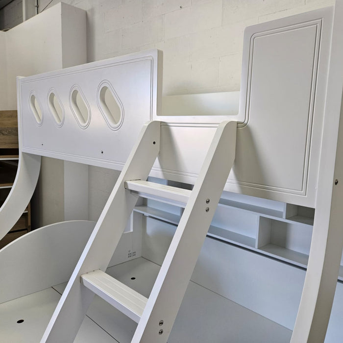 Carla White Single Over Double Timber Bunk Bed