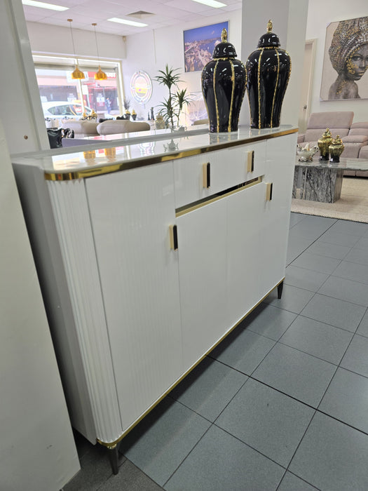 Amarelle 4 Door Shoe Cabinet, ASSEMBLED