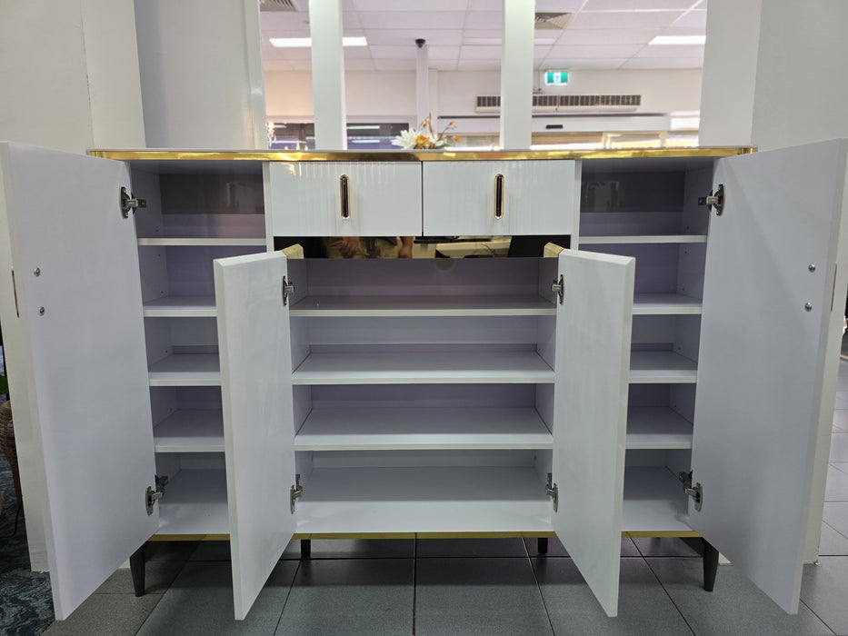 Amarelle 4 Door Shoe Cabinet, ASSEMBLED