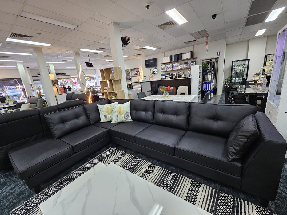 Eastwood 6 seater Fabric Corner Lounge With Chaise