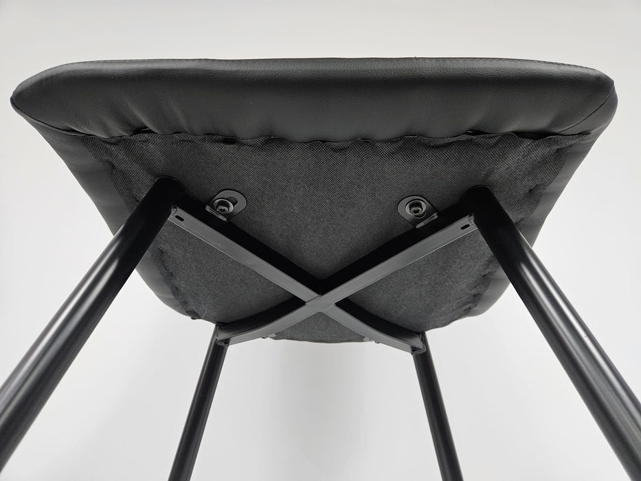 Black Foran Faux Leather Dining Chair