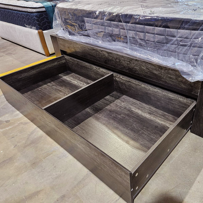 Library Gas Lift Storage Bed Charcoal