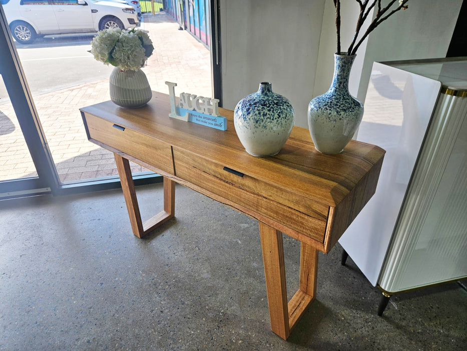 Galway 1.2m 2 Drawer Console Table - Marri Wood