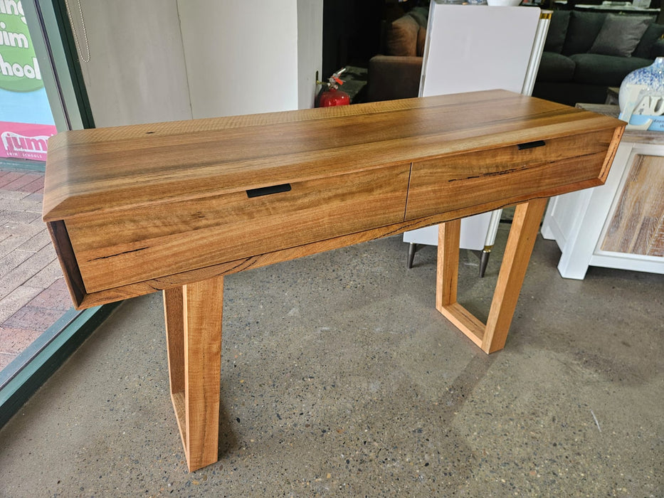 Galway 1.2m 2 Drawer Console Table - Marri Wood