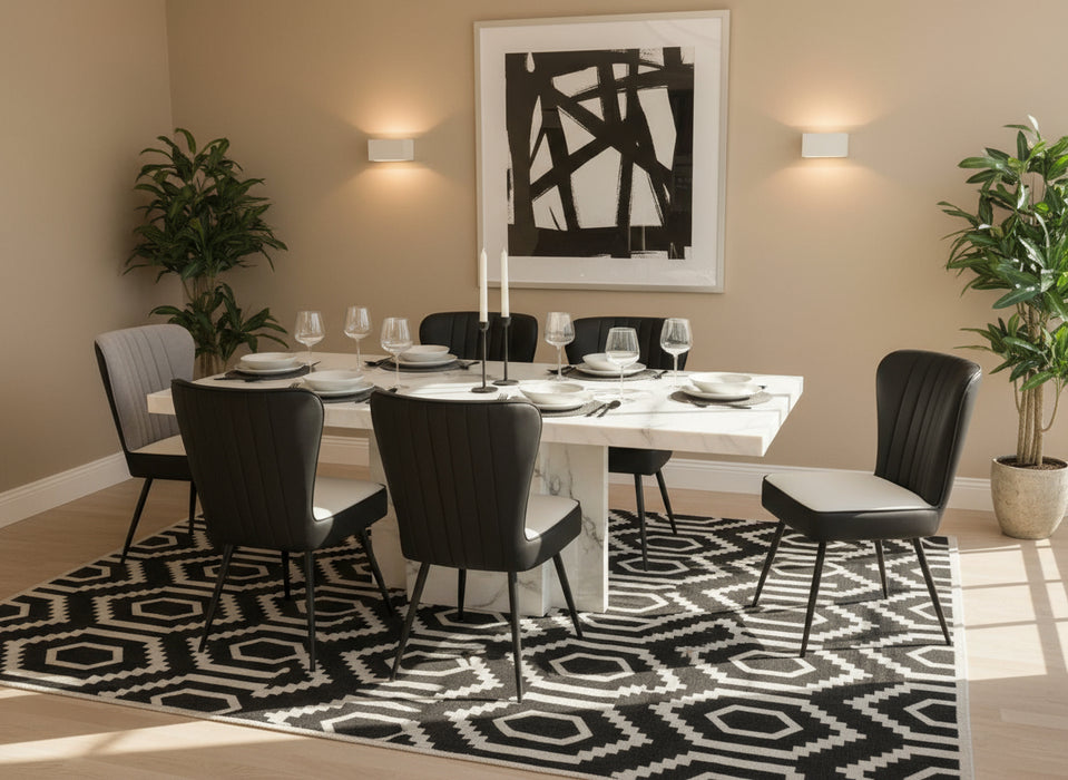 Carmela 2.4m Marble Dining Table - 4 Sizes