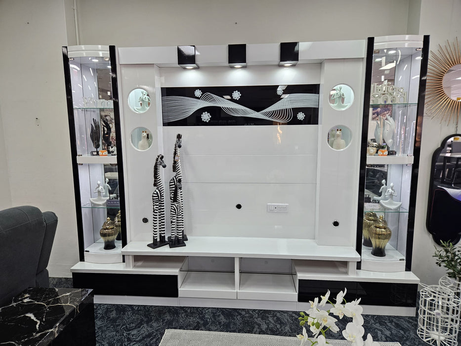 Modern 2.90m Entertainment Wall Unit