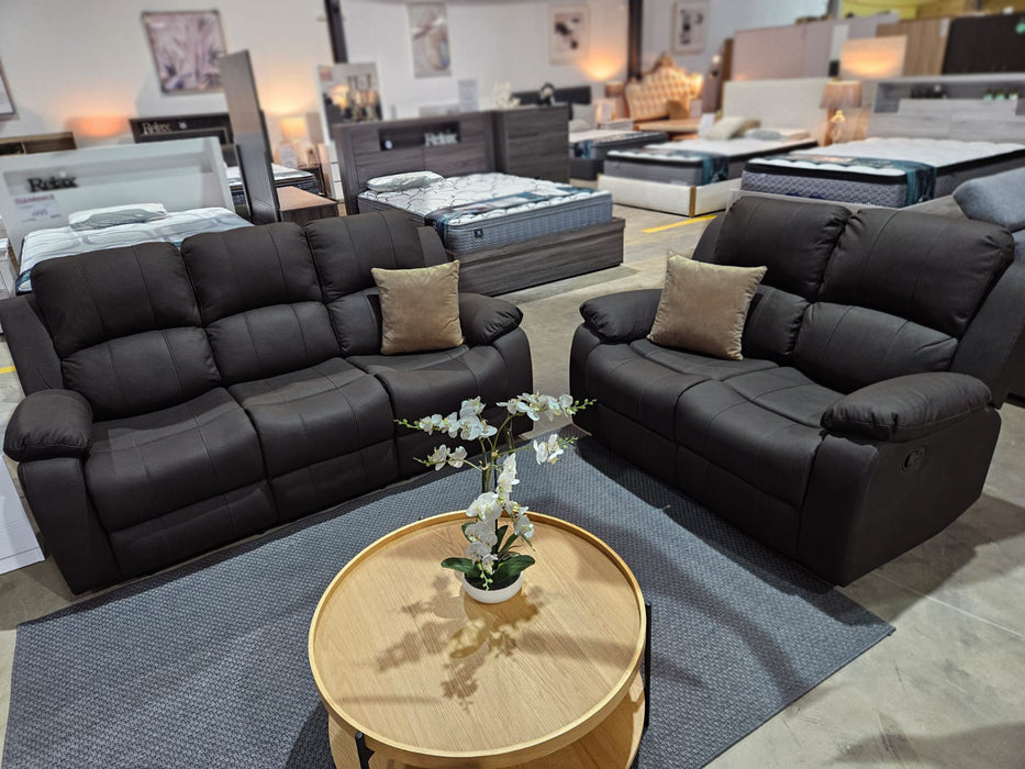 5 Seater Valor Fabric Manual Recliner