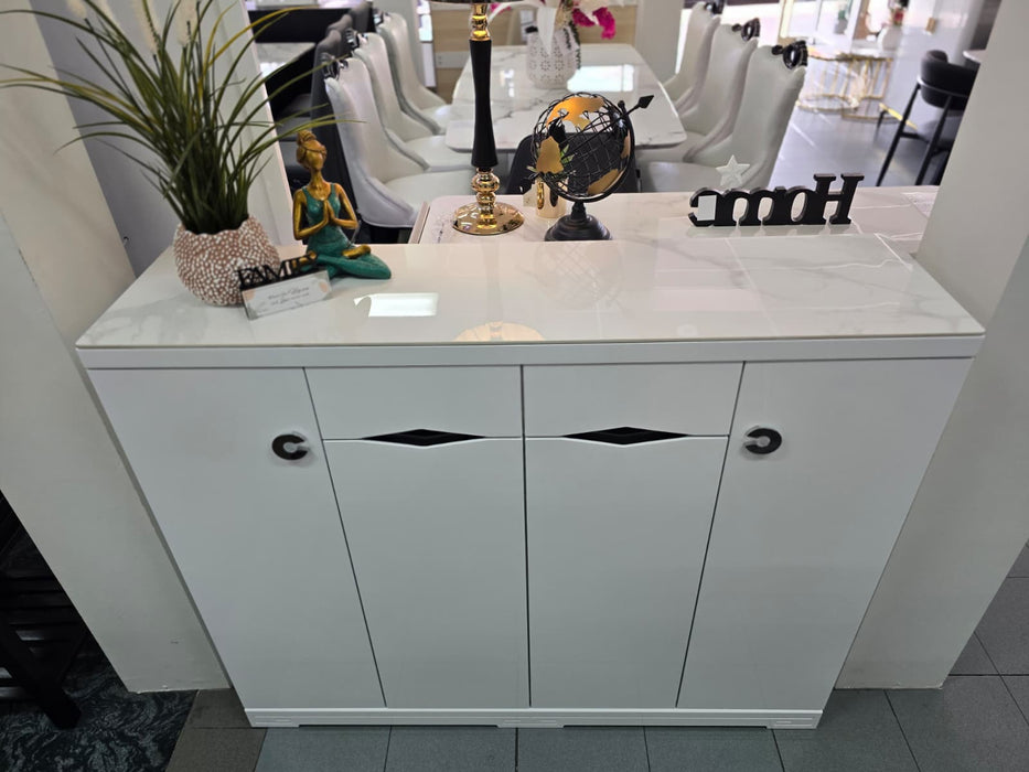 Boronia 4 Door Shoe Cabinet, FULLY ASSEMBLED