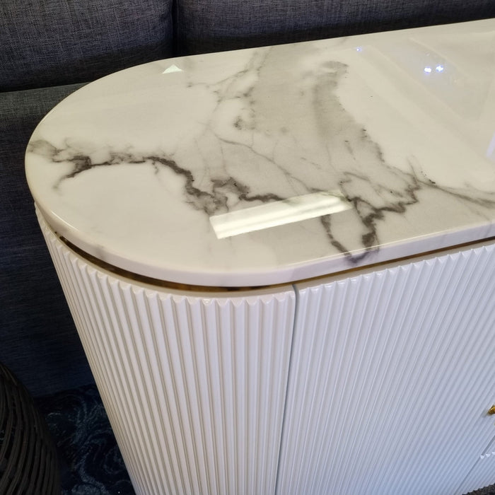 Amara 4 Drawer 2 Door Marble Buffet