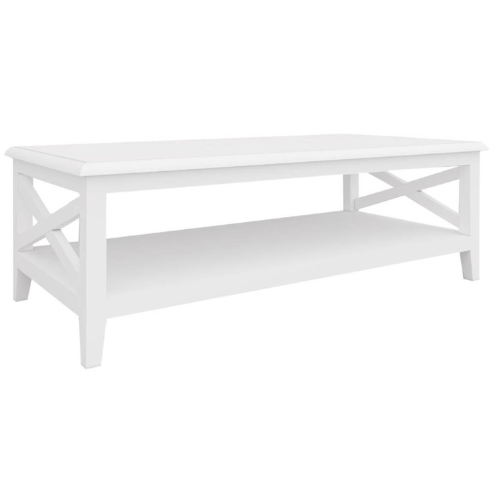 Hampton 1.2m White Rectangular Coffee Table
