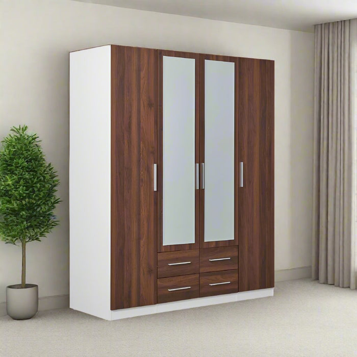 Portland 4-Drawer Wardrobe 162cm