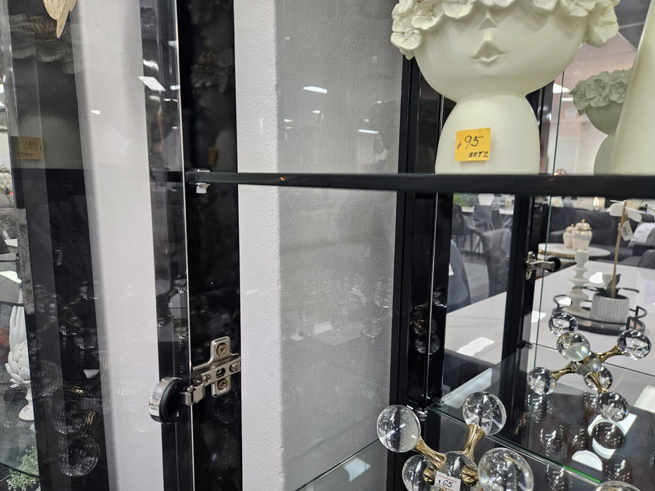 Black Wilson Display Cabinet