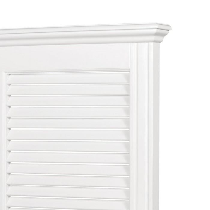 West Beach Hamptons Bedhead With Shutters - Queen