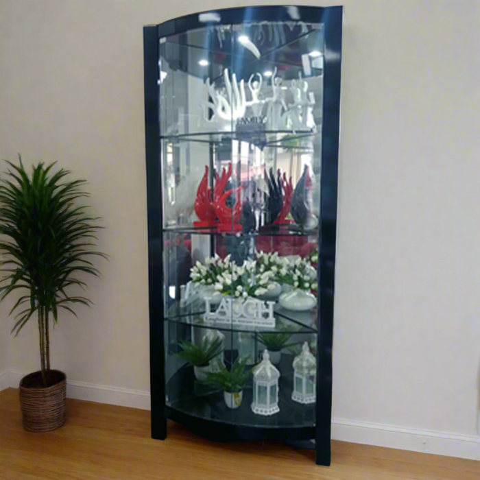 Sharmila 2- Door Corner Display Cabinet