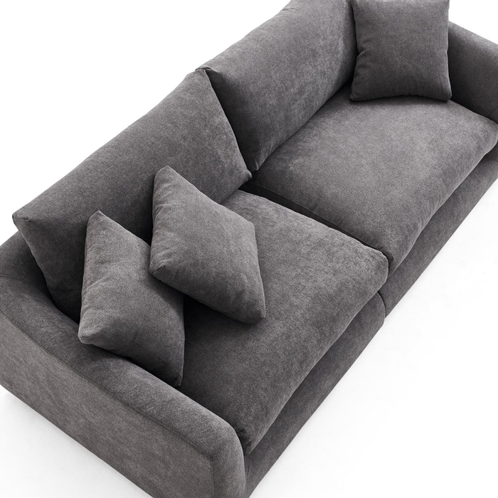 Harmony 3 Seater Fabric, Grey
