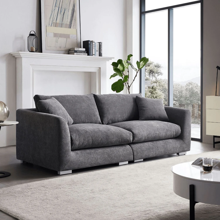 Harmony 3 Seater Fabric, Grey