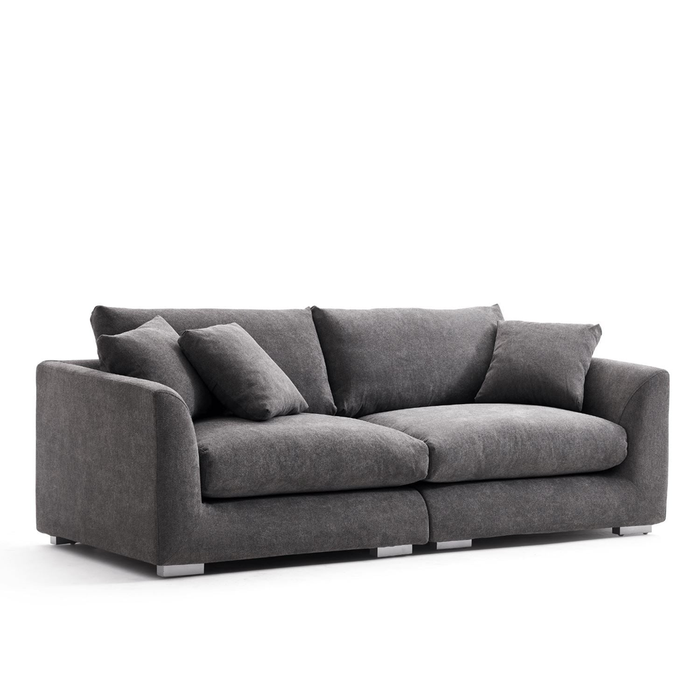 Harmony 3 Seater Fabric, Grey