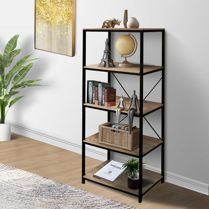 Randwick 80cm Industrial Style Bookshelf - FULLY ASSEMBLED