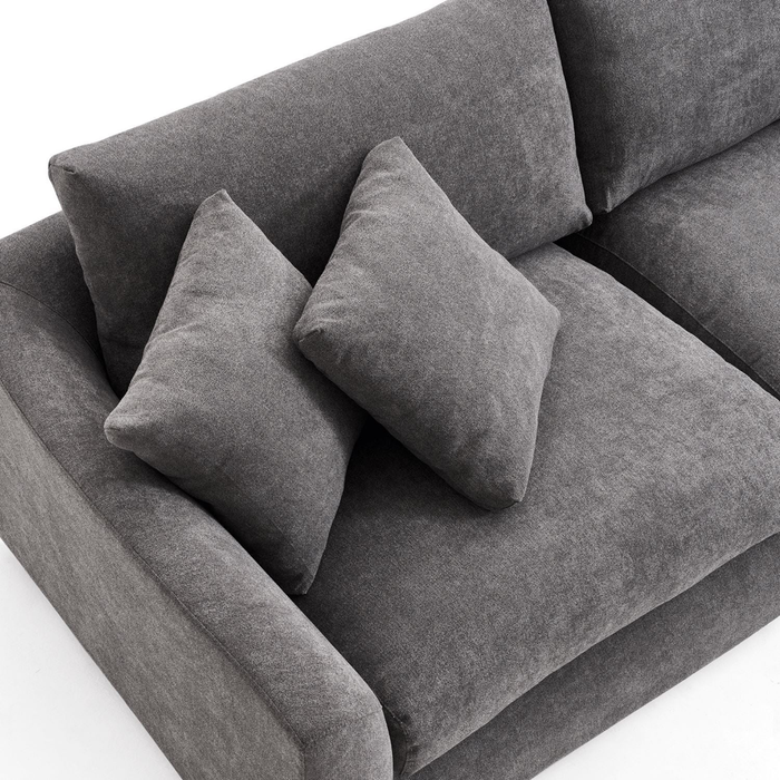 Harmony 3 Seater Fabric, Grey