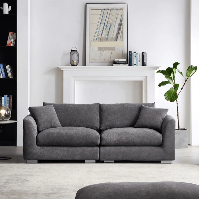 Harmony 3 Seater Fabric, Grey